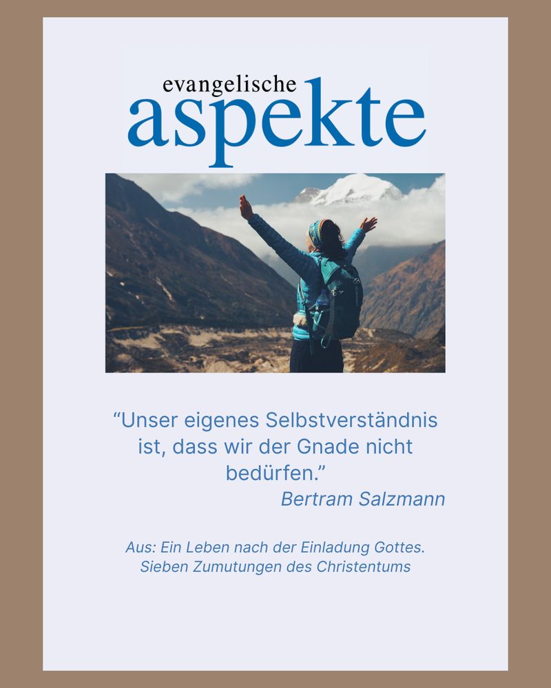 Bild einer Frau in den Bergen, die die Arme nach oben reckt. Dazu das Zitat aus dem Post (verkürzt)