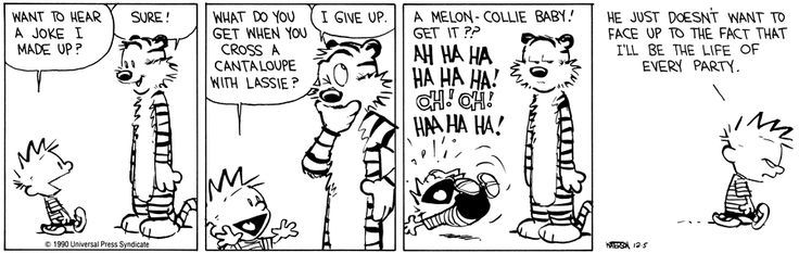 Calvin and Hobbes Melon Collie Baby Joke
