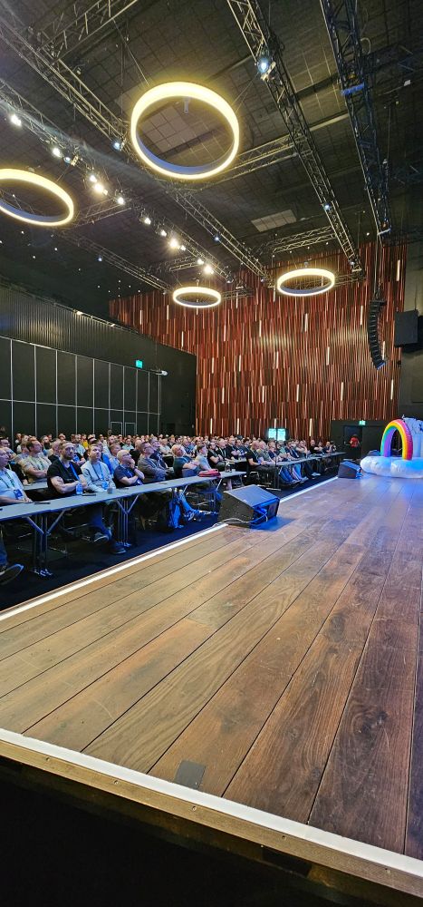 The audience from the stage