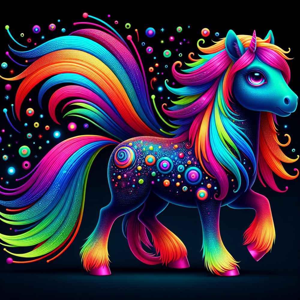 a rainbow unicorn