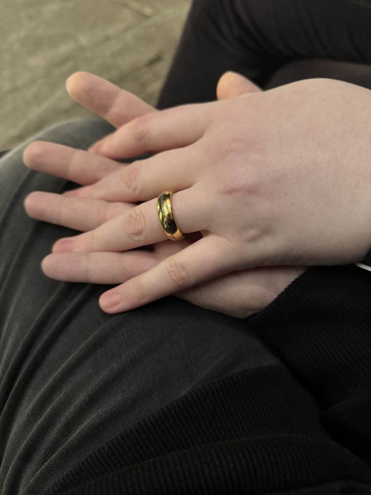 Me wearing a ring given to me by my lovely fiancé 