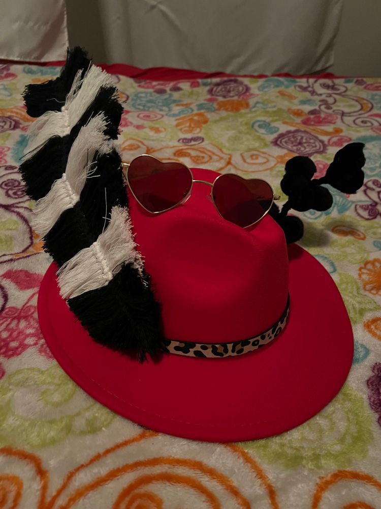 Valentino custom made hat with antennaes