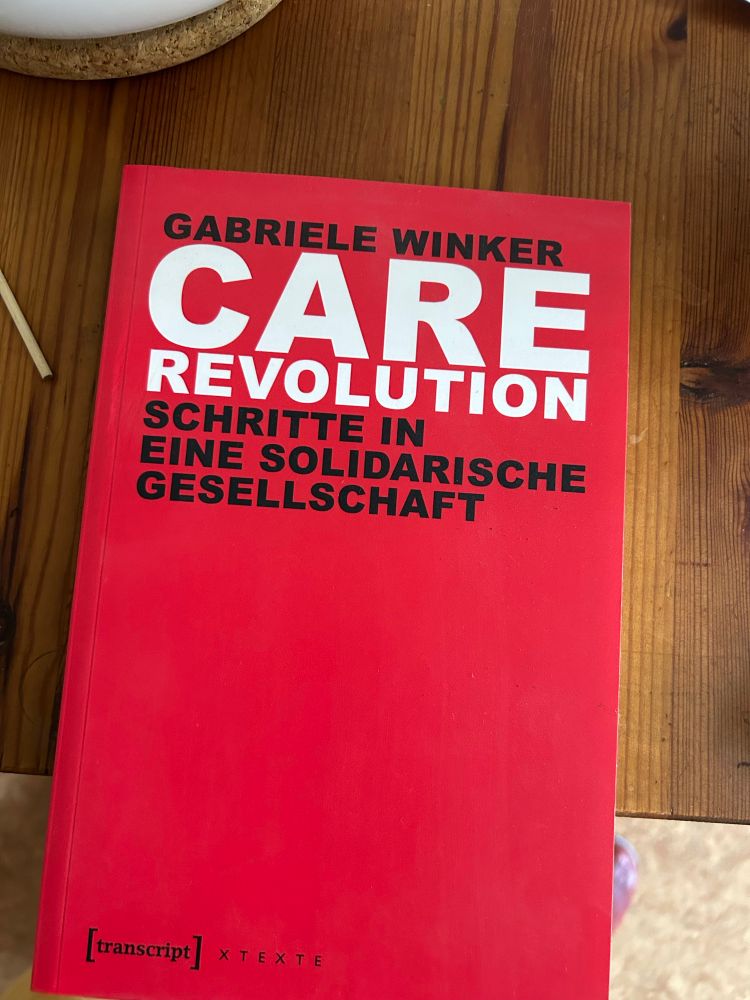 Buchtipp GABRIELE WINKER
CARE
REVOLUTION
SCHRITTE IN EINE SOLIDARISCHE GESELLSCHAFT