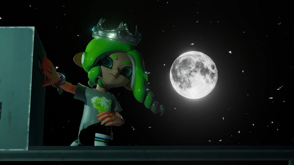 THE MOOOOOOOON HAUNTS YOU (icy in front of the moon, farming aura)
