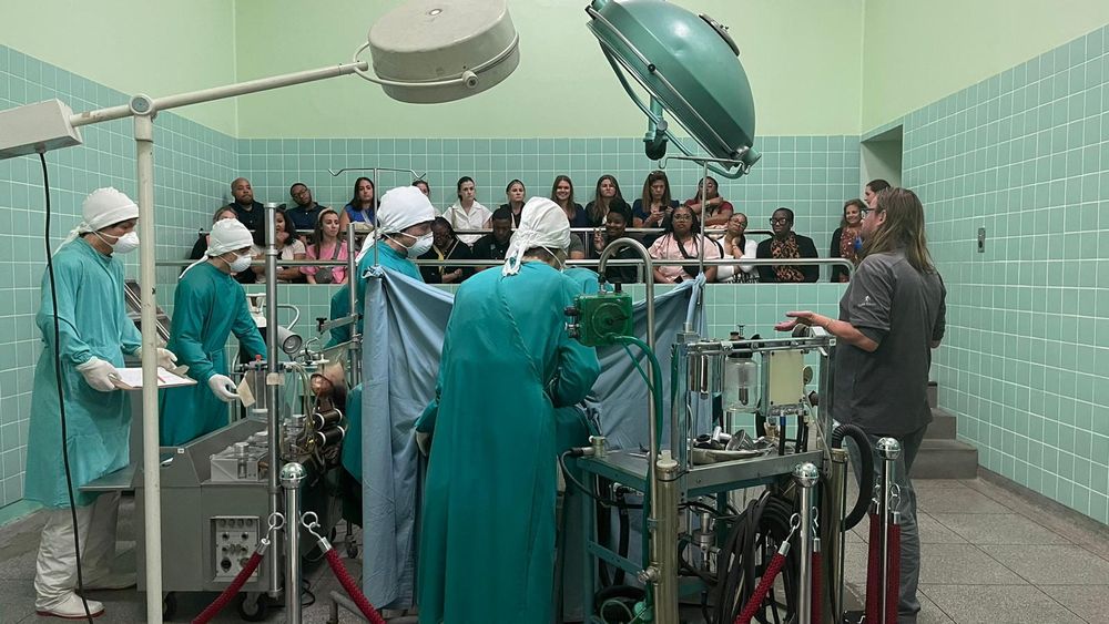 Wax model recreation of the OR on the day of Louis Washkansky's heart transplant