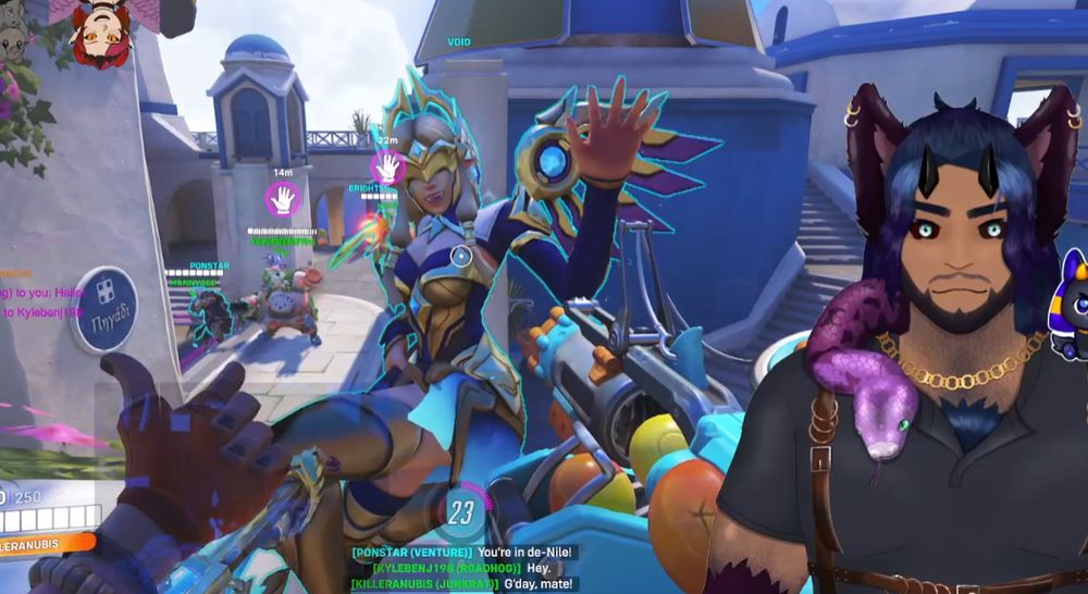 gaming with friends, overwatch, shooting, chilling, hanging out , games 