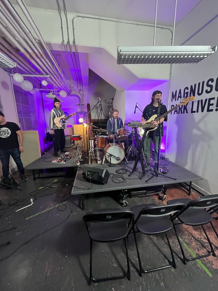 coral grief gets ready to play a show at space 101.1