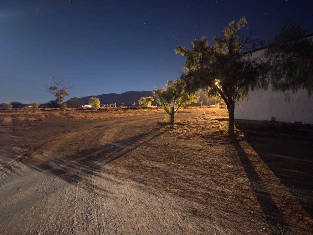 The astrophotography picture in Matjiesfontein, in the Karoo Desert in South Africa.