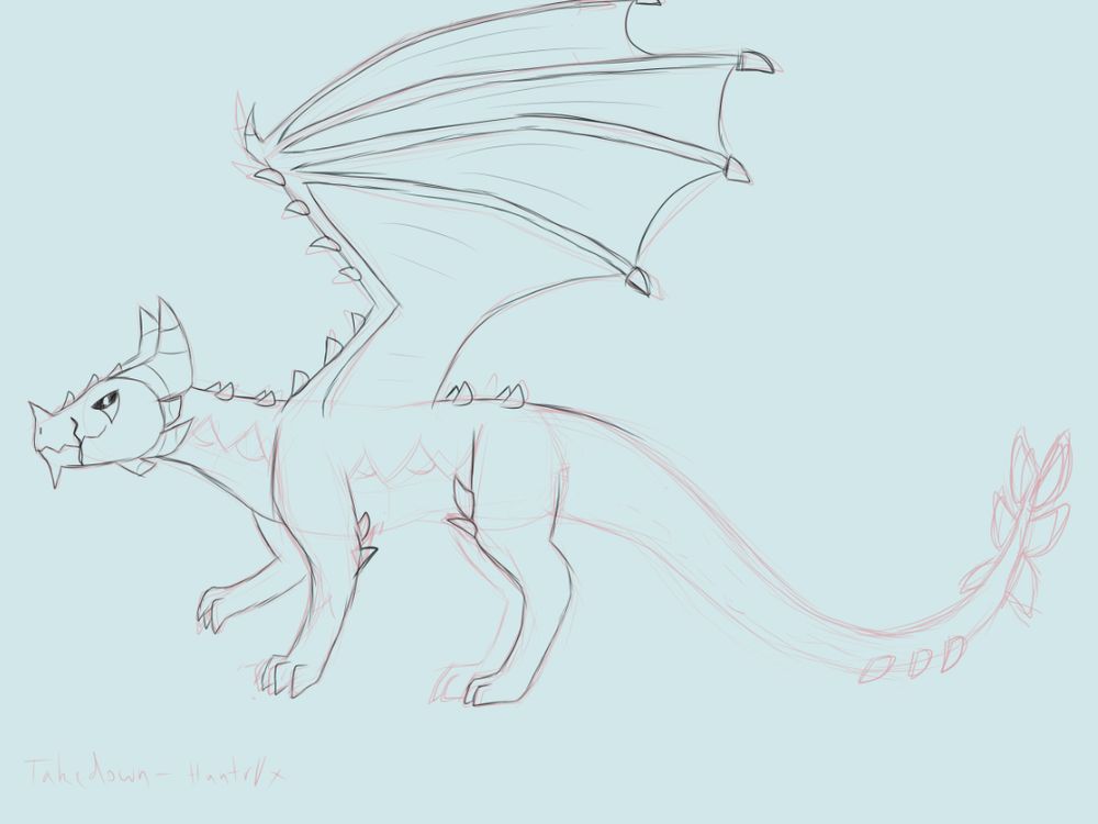 Just a concept doodle of a dragon