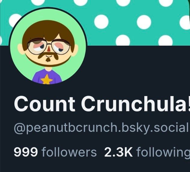 My account shows 999 followers. Close enough, I guess.