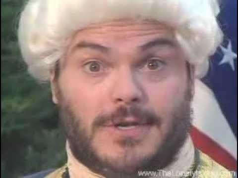Jack Black is telling you what it's like to be George Washington (and that you should get ready to watch Awesometown).