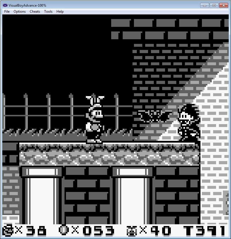 From Super Mario Land 2: Six Golden Coins, Mario faces a vampire & bat.