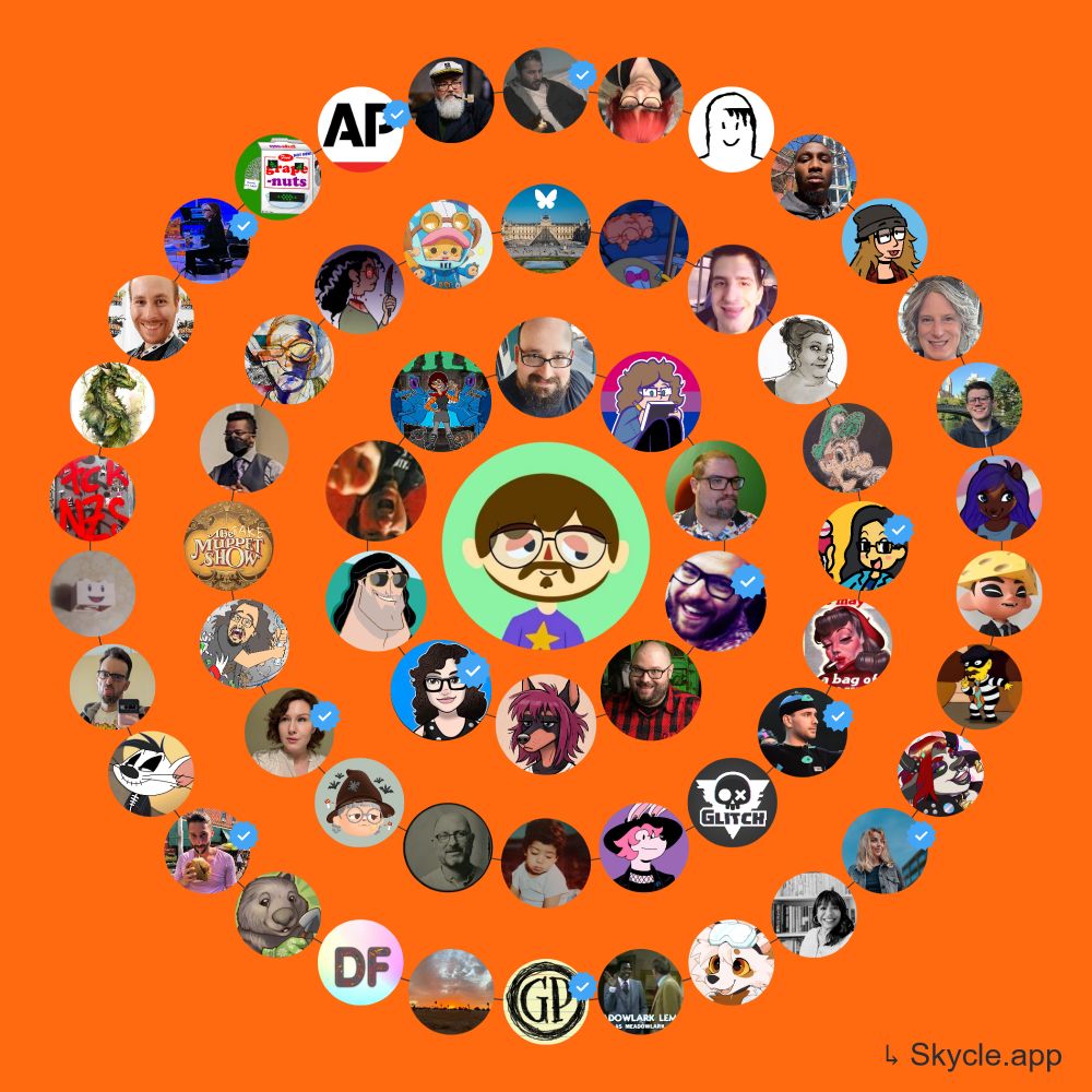 Inner Circle

@tonygoldmark.bsky.social 
@beckyhop13.bsky.social 
@bobchipman.bsky.social 
@atrupar.com 
@thehorrorguru.bsky.social 
@danacorn.bsky.social 
@erinbiba.bsky.social 
@rincewind.run 
@wario64.bsky.social 
@agatha-vile.bsky.social

Middle Circle

@thelouvreof.bsky.social 
@nerdysasquatch.bsky.social 
@mattpb.bsky.social 
@clairewillett.bsky.social 
@qarx.bsky.social 
@duckvalentine.bsky.social 
@gwensnyder.bsky.social 
@jon.gvg.io @glitchprod.com 
@spacetwinks.bsky.social 
@yasharali.bsky.social 
@sethcotlar.bsky.social 
@beawiitch.bsky.social 
@gwillow.me 
@vaultdisneypod.bsky.social 
@fakemuppetguests.bsky.social 
@wolvendamien.bsky.social 
@jparish.bsky.social 
@jametc.bsky.social 
@egregiousknives.bsky.social

Outer Circle

@acyn.bsky.social 
@ashleylynch.bsky.social 
@hausofdecline.bsky.social 
@phillewis.bsky.social 
@katiknitt.bsky.social 
@katwilliamz.bsky.social 
@sky.skymarchini.net 
@parchmentscroll.bsky.social 
@cheesemeister.bsky.social 
@criminalsimpsons.com 
@caseyexplosion.bsky.social 
@katmabu.bsky.social 
@sorayanadiamcdonald.com 
@sailorrooscout.bsky.social 
@sitcompeople.bsky.social 
@gregpak.net 
@thewiredone.bsky.social 
@discontinuedfoods.bsky.social 
@tkingfisher.com 
@bencollins.bsky.social 
@theautisticart.bsky.social 
@frankcifaldi.bsky.social 
@uncletarby.bsky.social 
@beyerstein.bsky.social 
@pigeon75.bsky.social 
@filmbrainbmb.bsky.social 
@mollyjongfast.bsky.social 
@grapenutsrobot.graphics 
@apnews.com 
@infinata.bsky.social