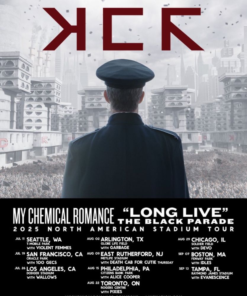 My chemical romance stadium tour announcement 