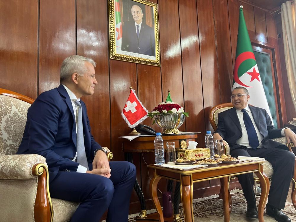 Rencontre avec le ministre algérien de l'Intérieur, Brahim Merad