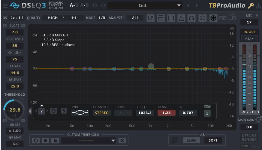 DSEQ Dynamic Spectral Equaliser