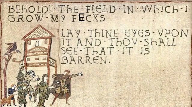 Behold! The field in which I grow my fecks Lay thine eyes upon it and thou shall that it is barren