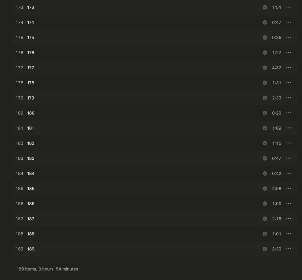 Apple Music window showing the tracklist of my next album, Jiaogulan.