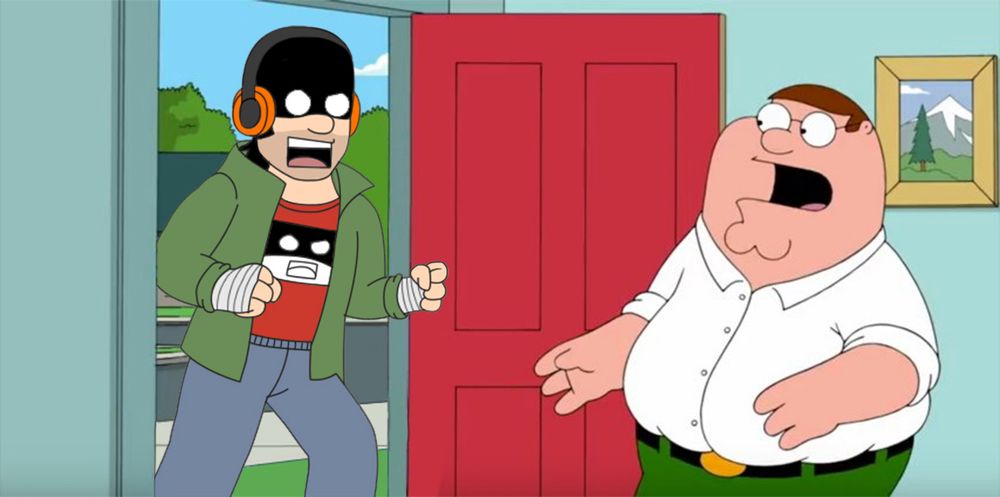 Yep the Family Guy is face to face with the Fighter Guy yaha. See why this came to my mind? 