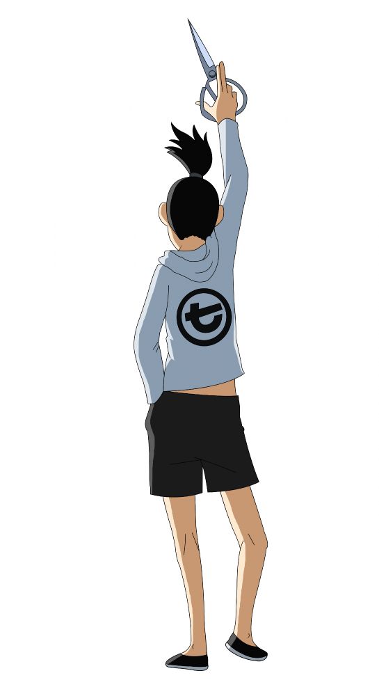 One of the pictures I drew of the main character Seven from Scissor Seven. It's based off the moment when he's trying to put the moves on the main girl of the series.