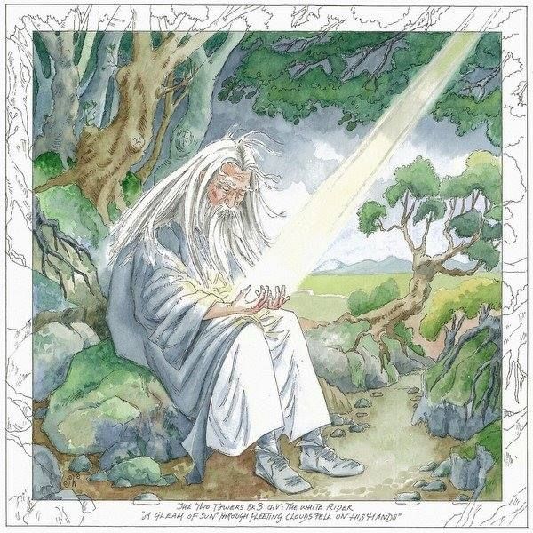 Gandalf el Blanco de Sue Wookey - Artist
