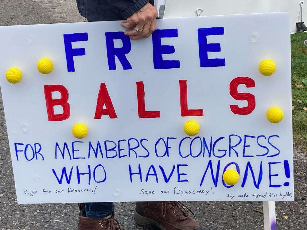 Sign: Free Balls for Members of Congress Who Have None!!