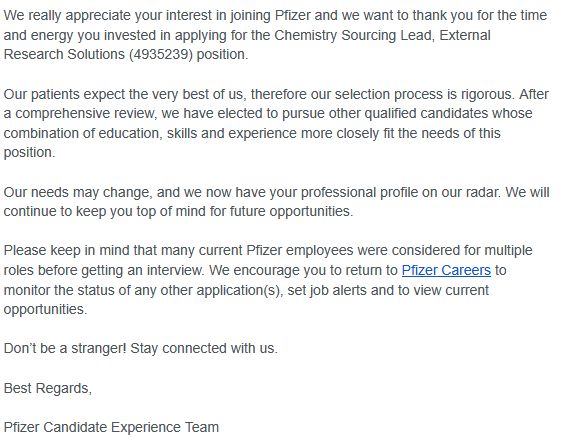 Condescending rejection letter 