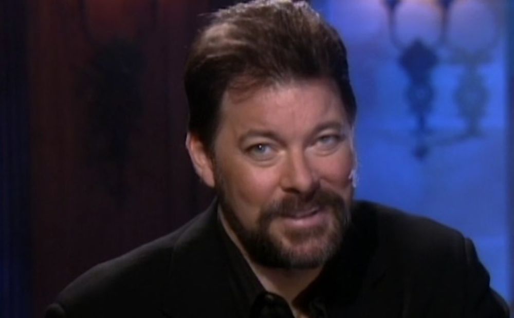 Screenshot of Jonathan Frakes on the set of Beyond Belief