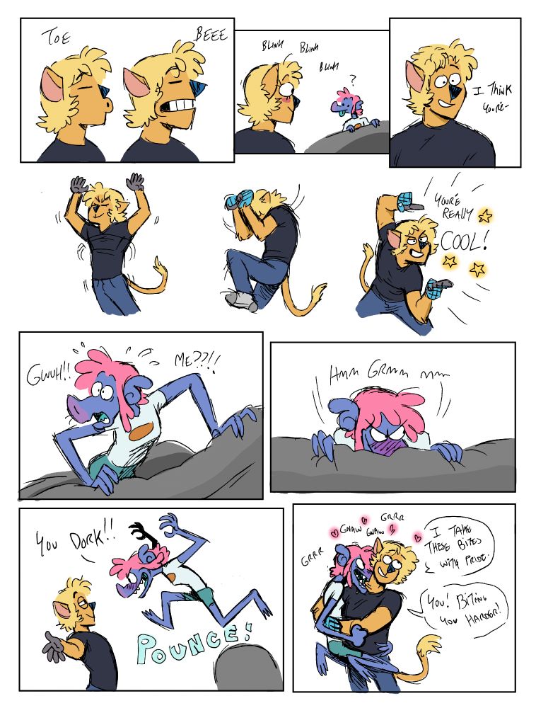 Duke and Toby being silly dorks in love