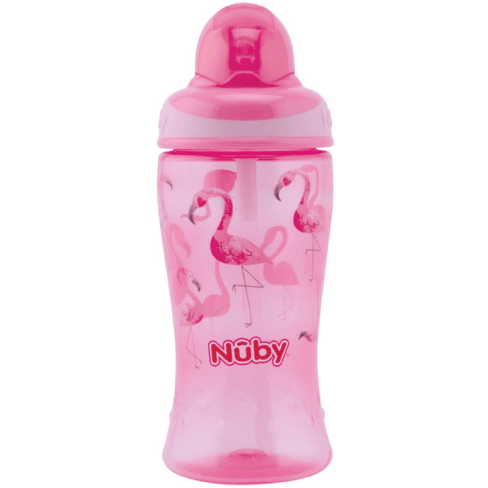 Nûby Trinkhalmflasche  Soft Flip-It  360ml ab 12 Monate, pink - babymarkt.de