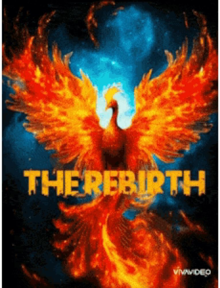 a picture of a phoenix with the words " the rebirth " above it