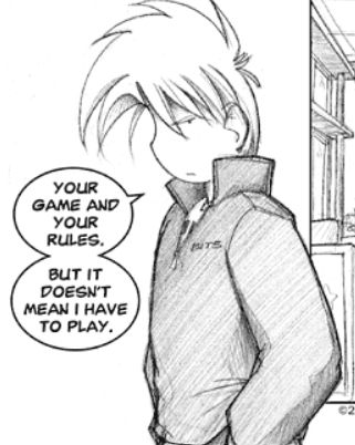 At the burger restaurant, Largo stands wearing a quarter-zip and with his hands in his pockets as he leaves after Erika told him she didn't want him around.
Largo: Your game and your rules. But it doesn't mean I have to play.