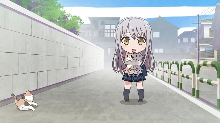 Minato Yukina and cats her beloveds 
