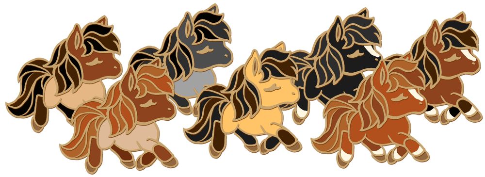 cute pony pins (the tiny trotters)