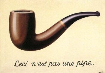 The Treachery of Images
Painting by René Magritte