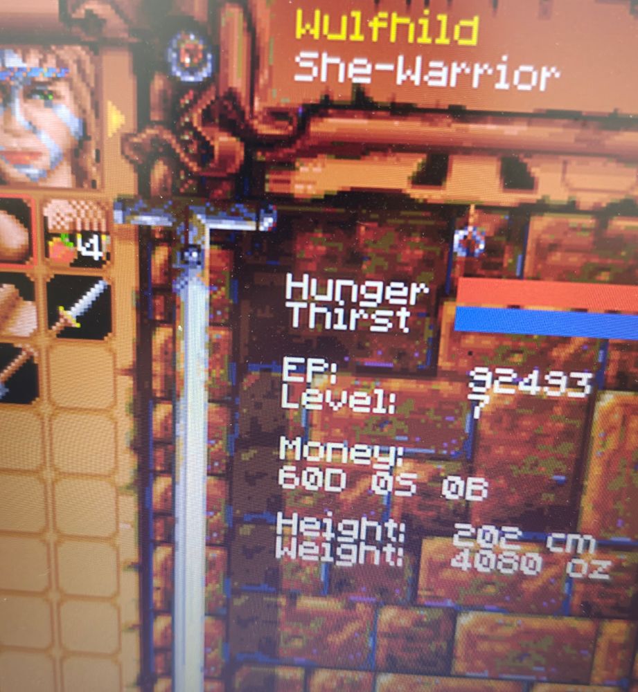 wulfhild, she-warrior, 202 cm tall