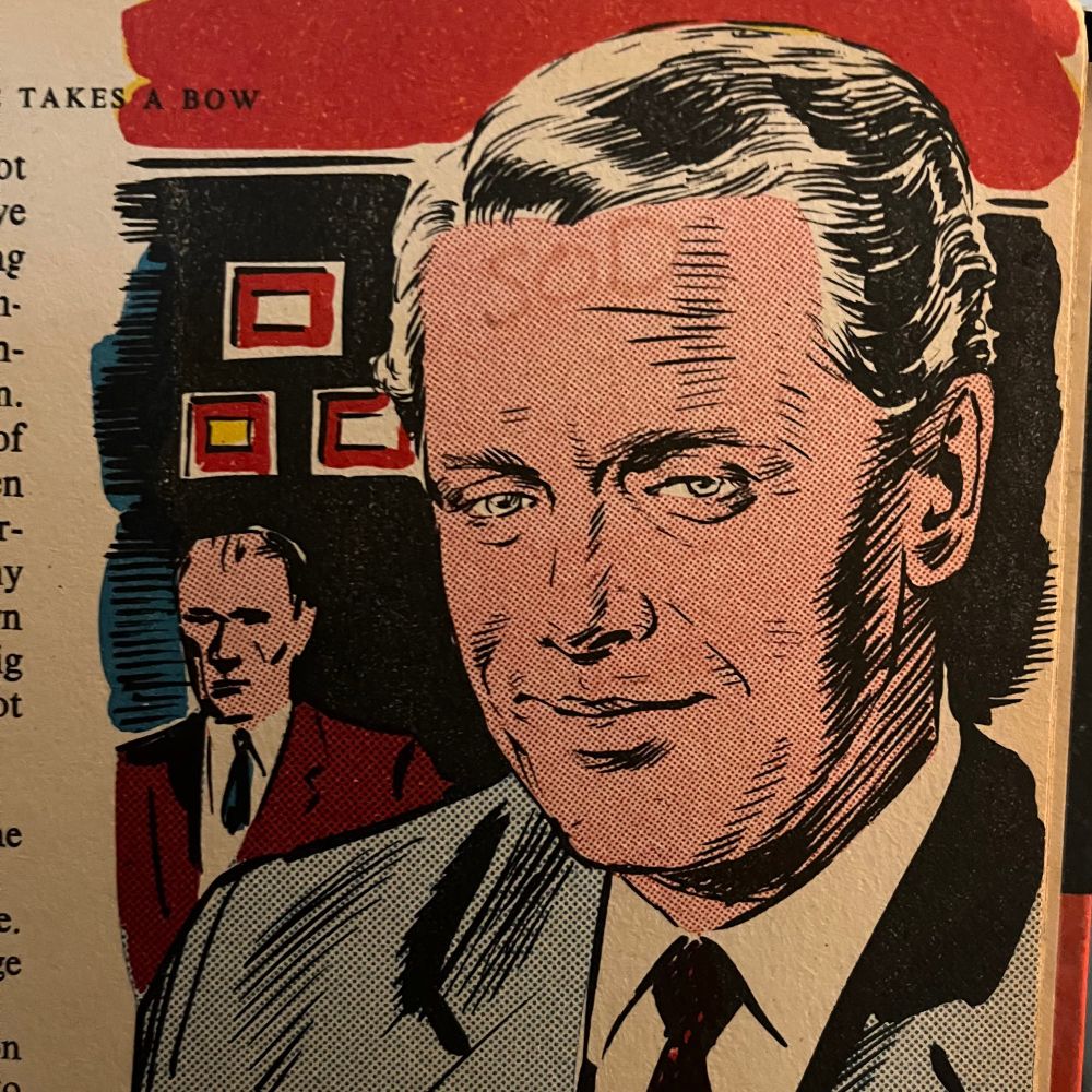 S O D written on Danger Man's forehead 