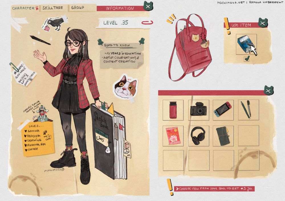 meet the artist game UI edition