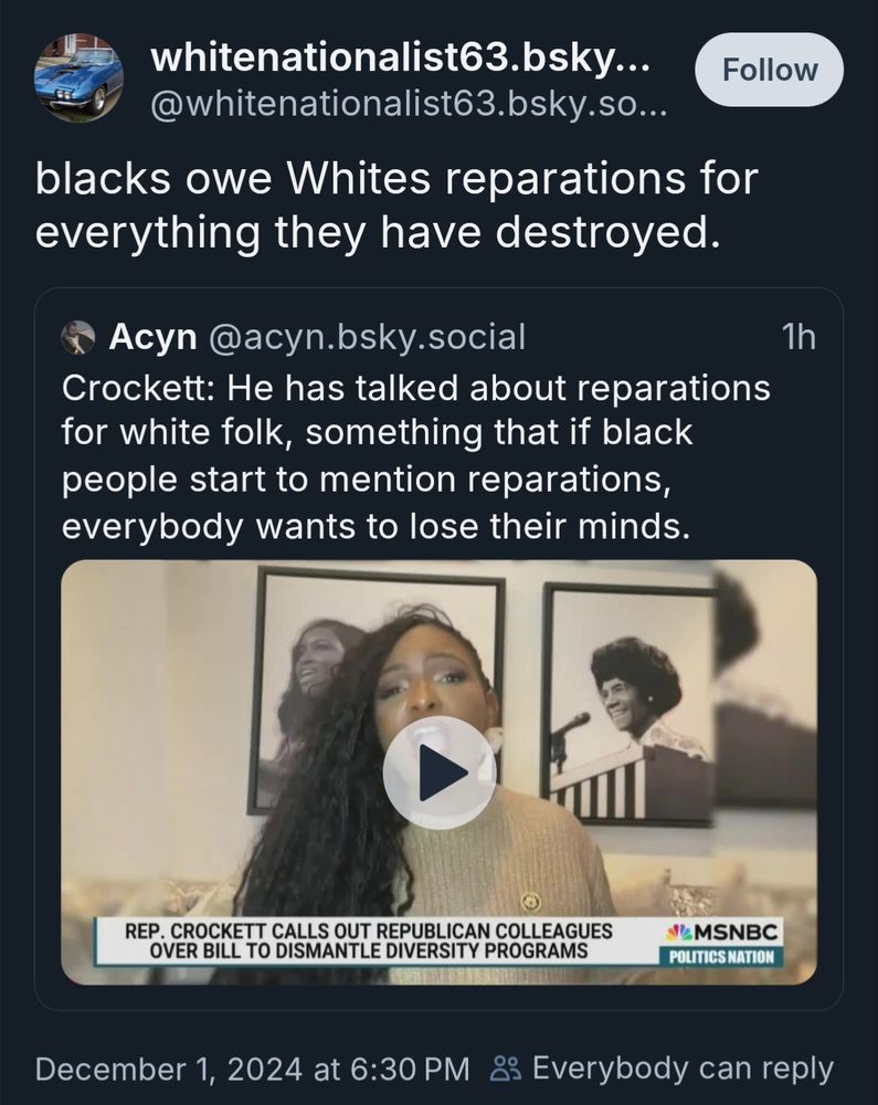 White Nationalists hate account.