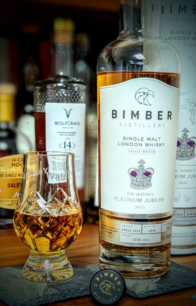 Bimber whisky, a bottle released to commemorate the platinum jubilee of QEII. 