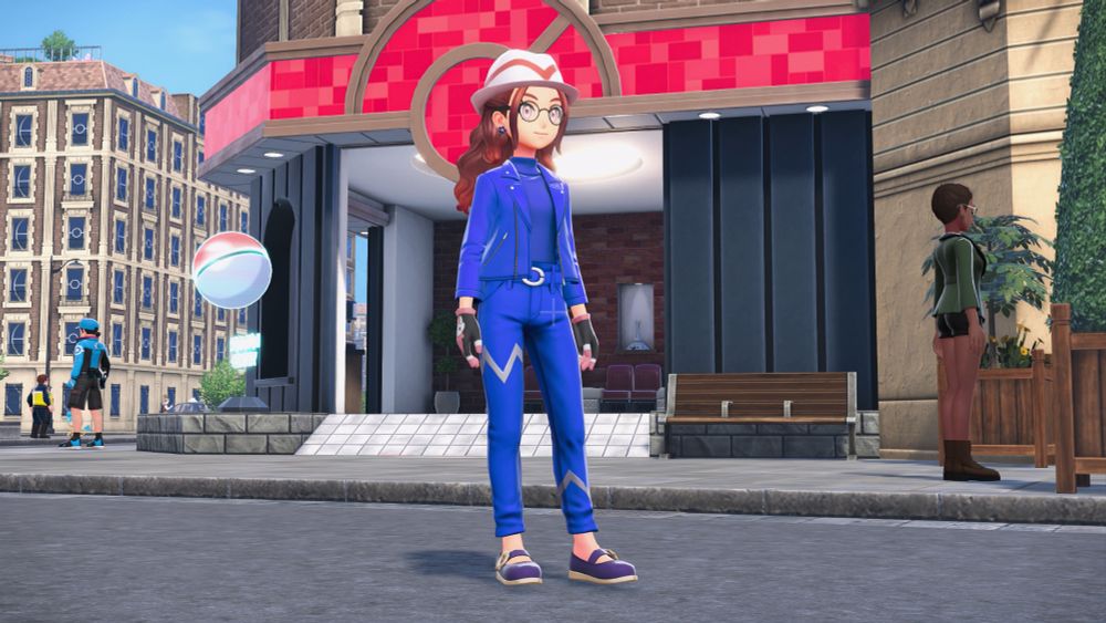 Full shot of Lucy in Pokémon Legends Z-A