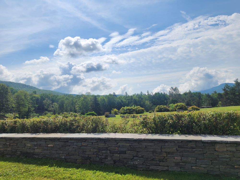 The beautiful mountainous landscape in Onteora, NY.