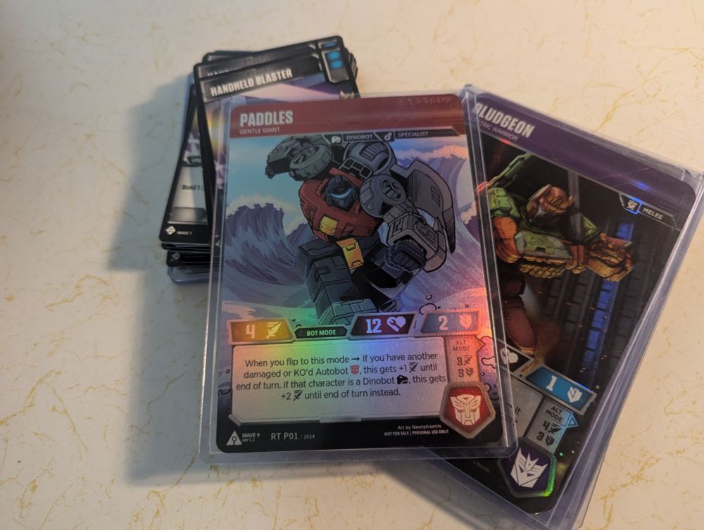 Paddles card.