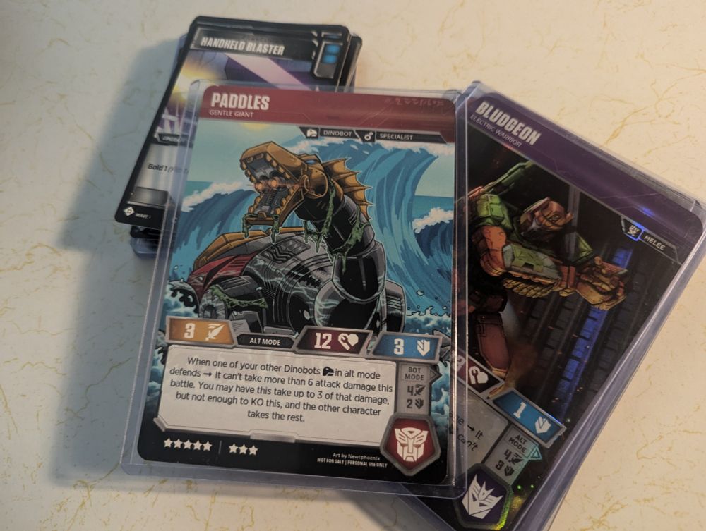 Paddles card.