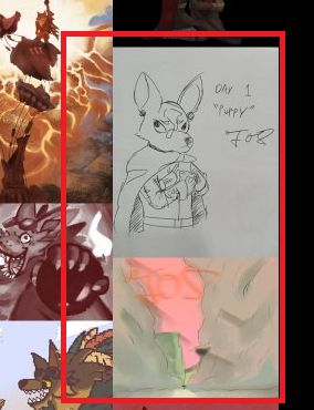 a screenshot of laika fanart made by me