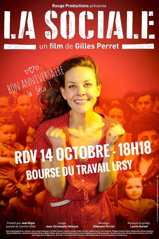 Pour l'anniversaire de la sécurité sociale, projection débat à la bourse du travail de LRSY. 

Rendez-vous le mardi 14 octobre à 18h18 !