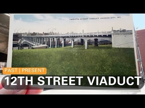 Postcard: 12th Street Viaduct linked downtown KC to the West Bottoms below it