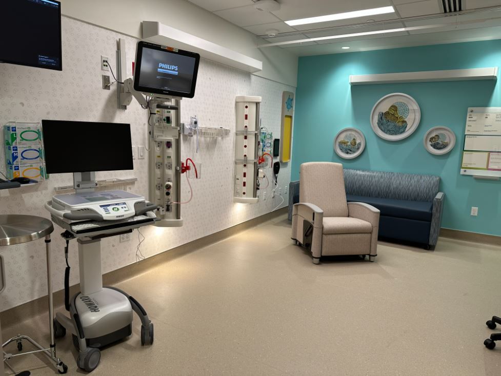 Inside a new NICU room