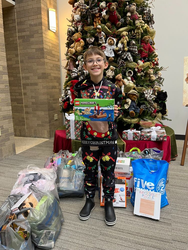 Holiday gift drop-off