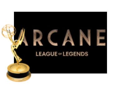 Arcane title card with Emmy statue